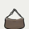 Bolsa De Ombro Taupe