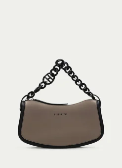 Bolsa De Ombro Taupe