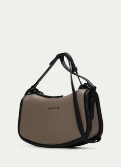 Bolsa De Ombro Taupe