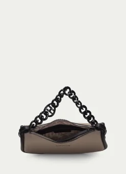 Bolsa De Ombro Taupe