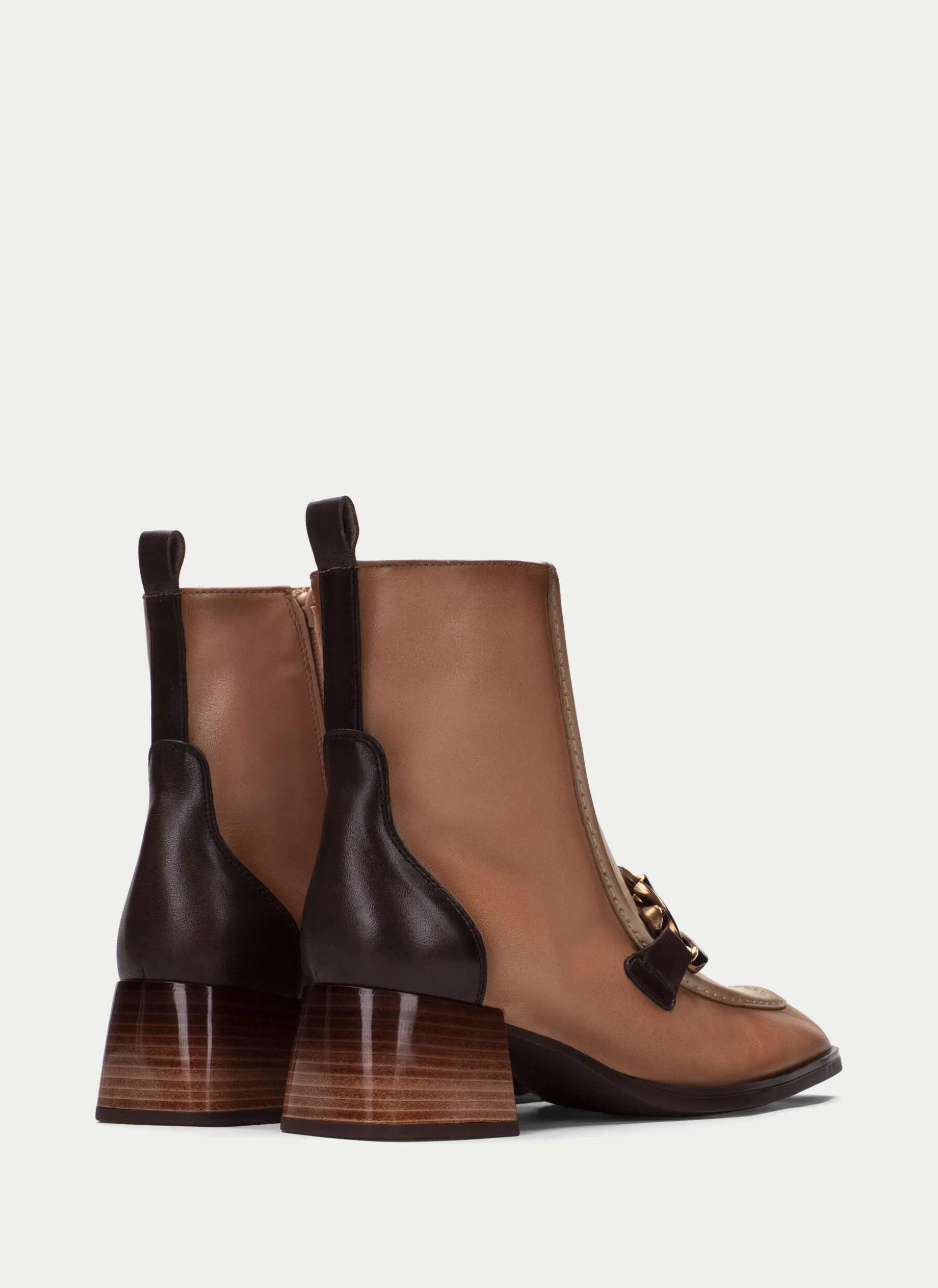 Botins Charlize Apricot Marfil