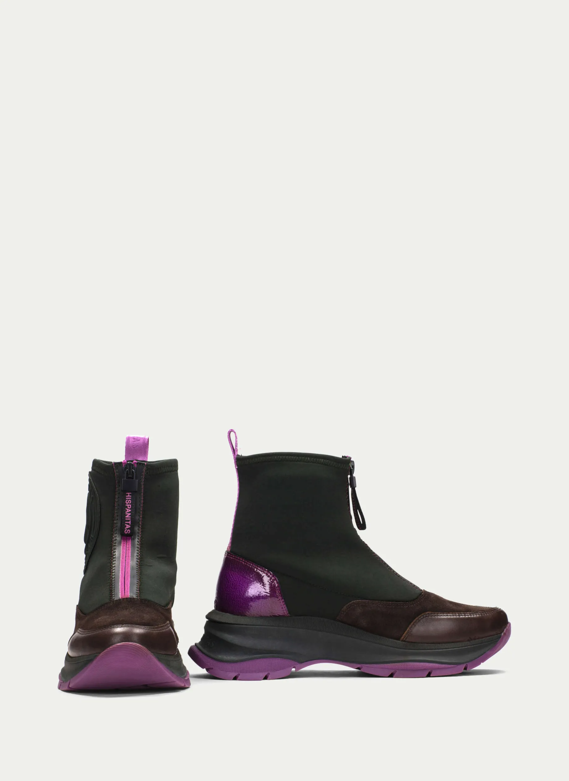 Botins Desportivos Alaska Forest Marrom Magenta