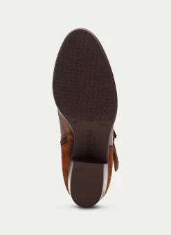 Botins Madeira Couro