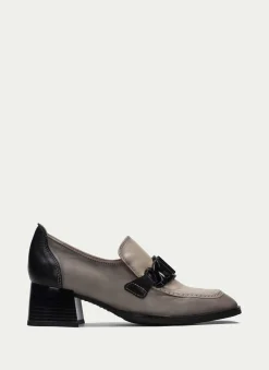 Moccasins Charlize Taupe Ivory