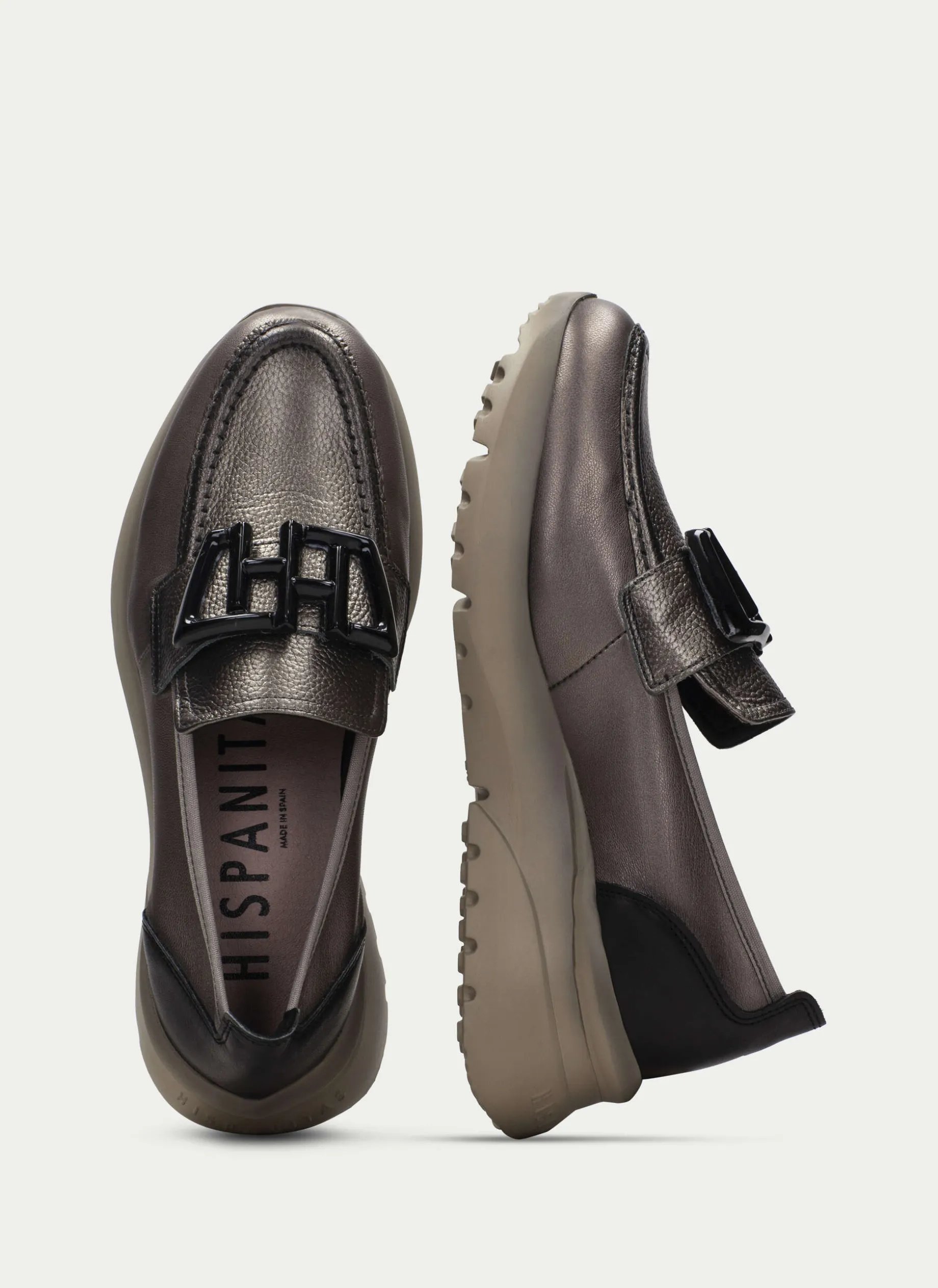 Moccasins Polinesia Plomo
