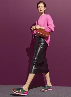 Sneakers Loira Forest Marrom Magenta