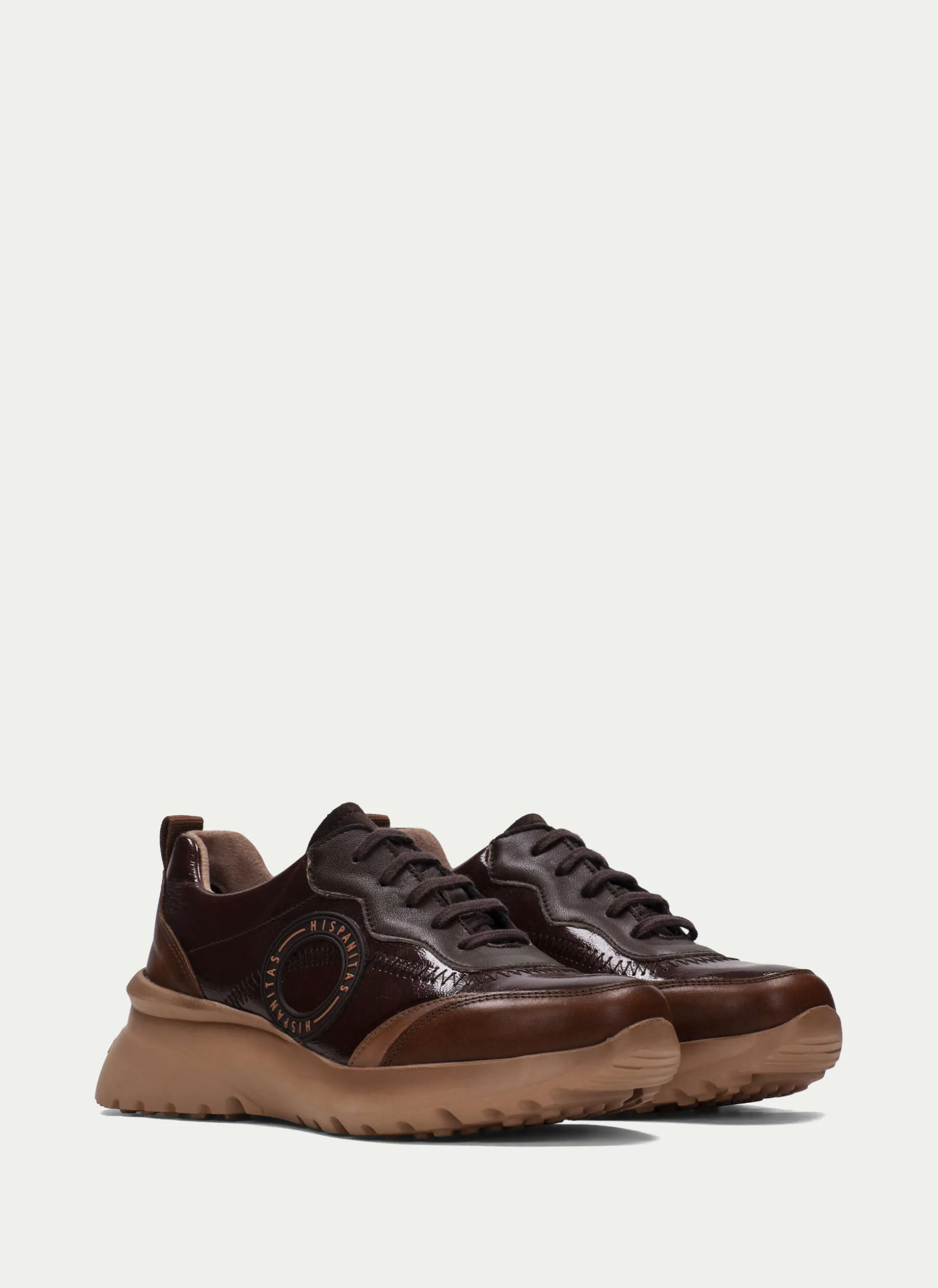 Sneakers Polinesia Couro Marrom
