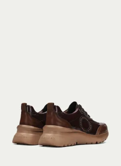 Sneakers Polinesia Couro Marrom