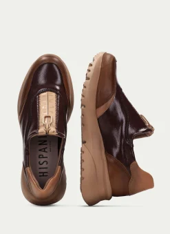 Sneakers Polinesia Couro Marrom