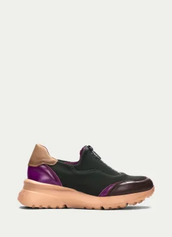 Sneakers Polinesia Forest Marrom Magenta